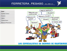 Tablet Screenshot of ferreterapegaso.com